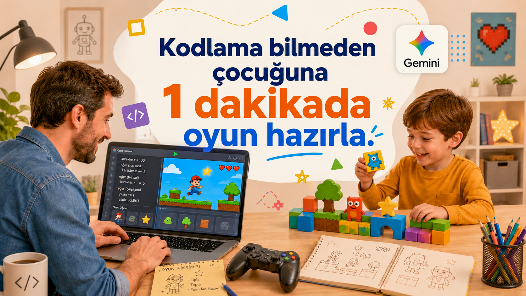 Sıfır Kodla Çocuğunuza Özel Oyun Yapma Promptu